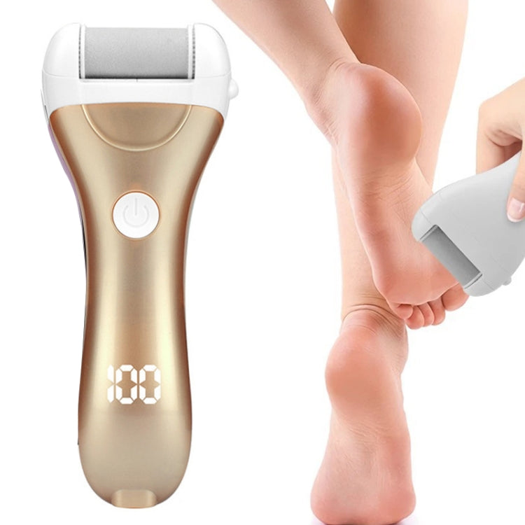 Electric Foot Grinder Digital Display USB Pedicure Peeling(Gold) - free shipping - PMC TechLife - Order now!