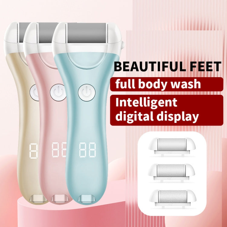 Electric Foot Grinder Digital Display USB Pedicure Peeling(Gold) - free shipping - PMC TechLife - Order now!