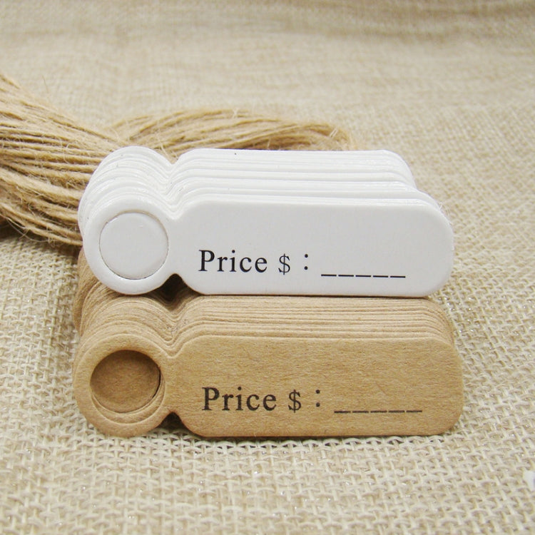 100pcs /Set Small Retro Baking Label DIY Jewelry Price Tag Bookmark Gift Card, Specification: Price Cowhide - free shipping - PMC TechLife - Order now!