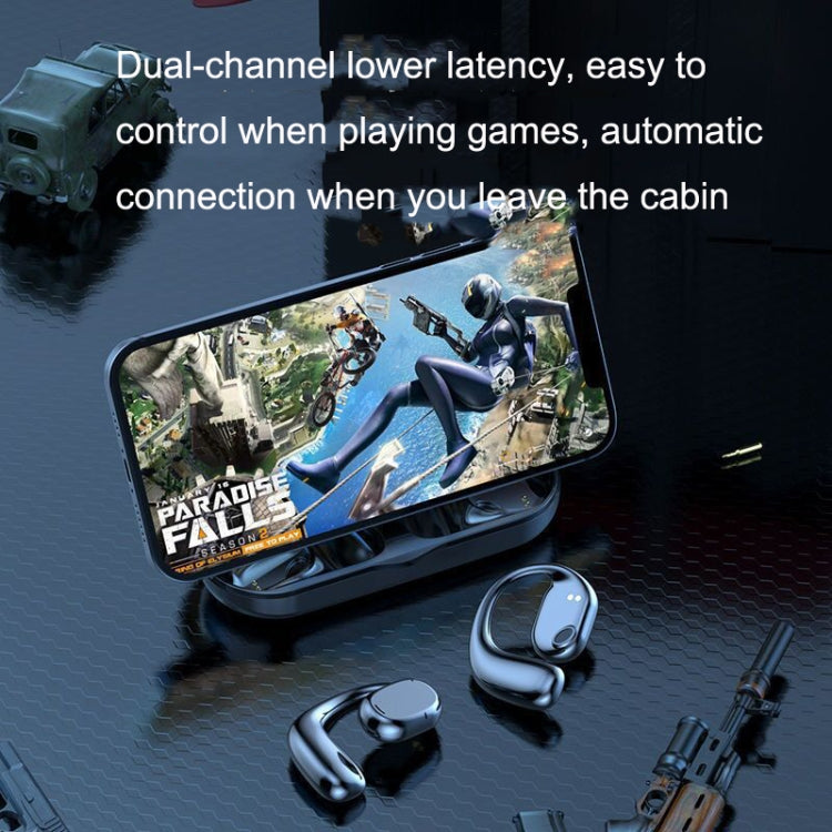 JS270 Wireless Bluetooth Headset Hanging Ear Business Sports Earphone(Black) - Bluetooth Earphone by PMC TechLife | Online Shopping South Africa | PMC TechLife