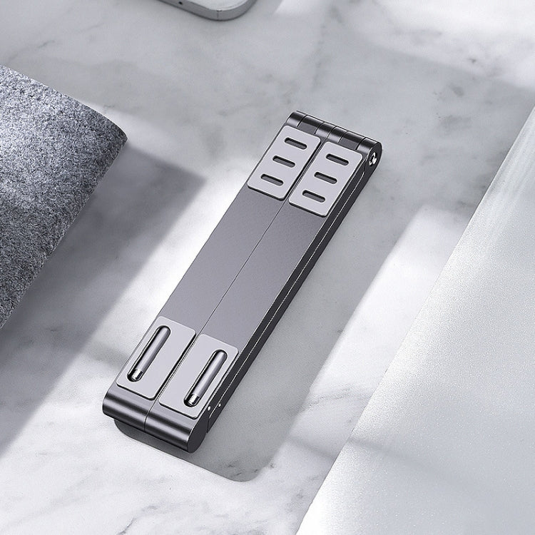 X23 3 In 1 Portable Storage Foldable Aluminum Phone Tablet Stand(Grey) - Laptop Stand by PMC TechLife | Online Shopping South Africa | PMC TechLife