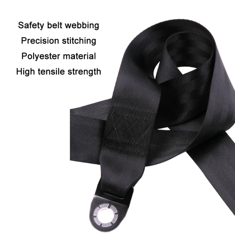 Universal 3-point Car Retrofit Seat Belt With Emergency Locking(Braided Straps) - Seat Belts & Padding by PMC TechLife | Online Shopping South Africa | PMC TechLife
