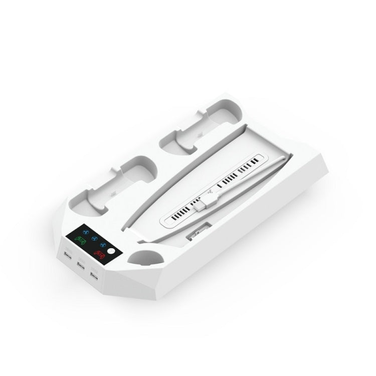 For PS5 DE/UHD 2 In 1 Handheld Console Cooling Stand Fan Base(White) - free shipping - PMC TechLife - Order now!