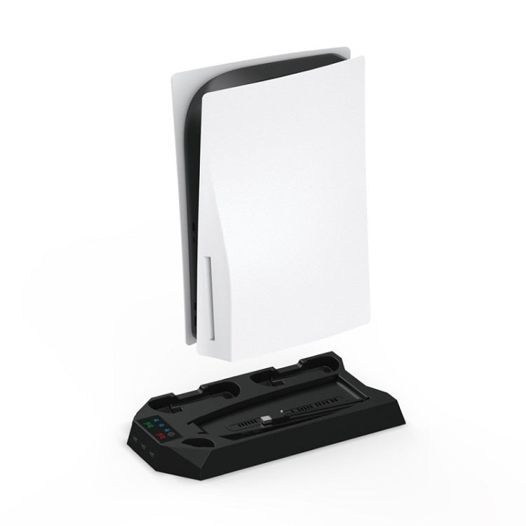 For PS5 DE/UHD 2 In 1 Handheld Console Cooling Stand Fan Base(Black) - Charger & Power by PMC TechLife | Online Shopping South Africa | PMC TechLife