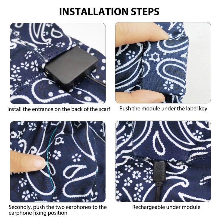 Sleep Headphones Wireless Headband for Training Yoga Running Sleeping Meditation(Deep Blue) - Eye Masks by PMC TechLife | Online Shopping South Africa | PMC TechLife