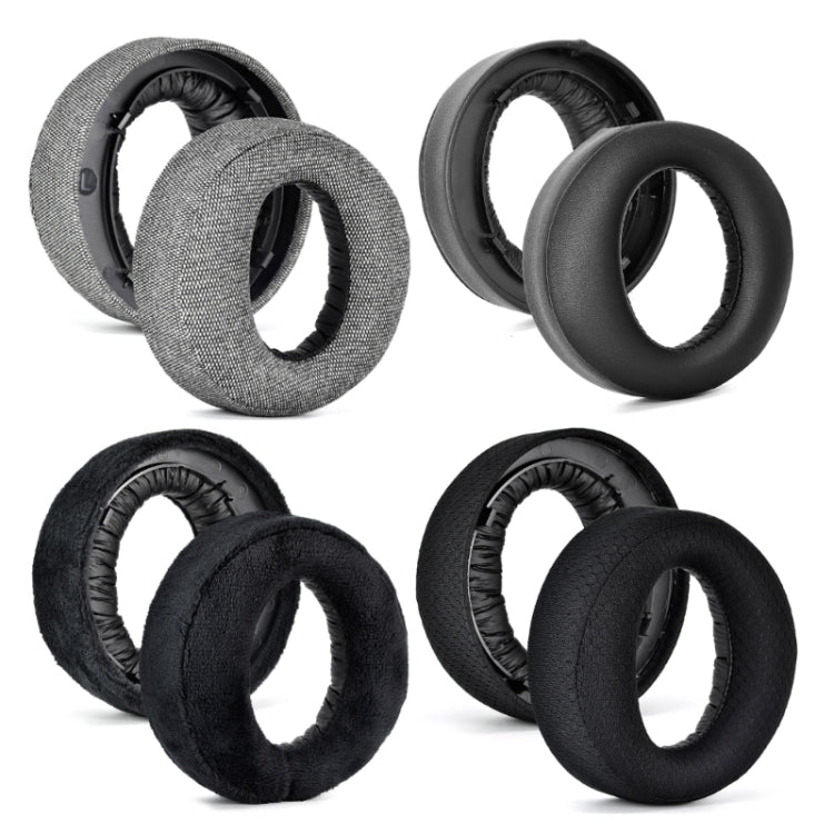 For Sony PS5 Wireless Pulse 3D 2pcs Headphone Replacement Earpads(Burlap Gray) - Earmuff & Pad by PMC TechLife | Online Shopping South Africa | PMC TechLife | Buy Now Pay Later Mobicred