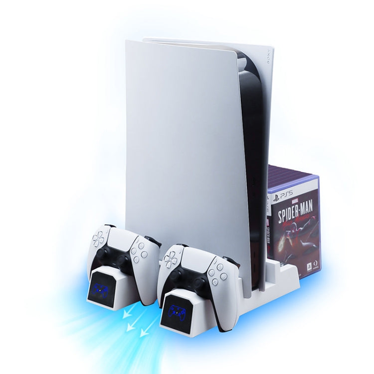 For PS5 SYP5-5088 Handle Dual Charging Cooling Fan With Disc Storage Rack - Others by PMC TechLife | Online Shopping South Africa | PMC TechLife