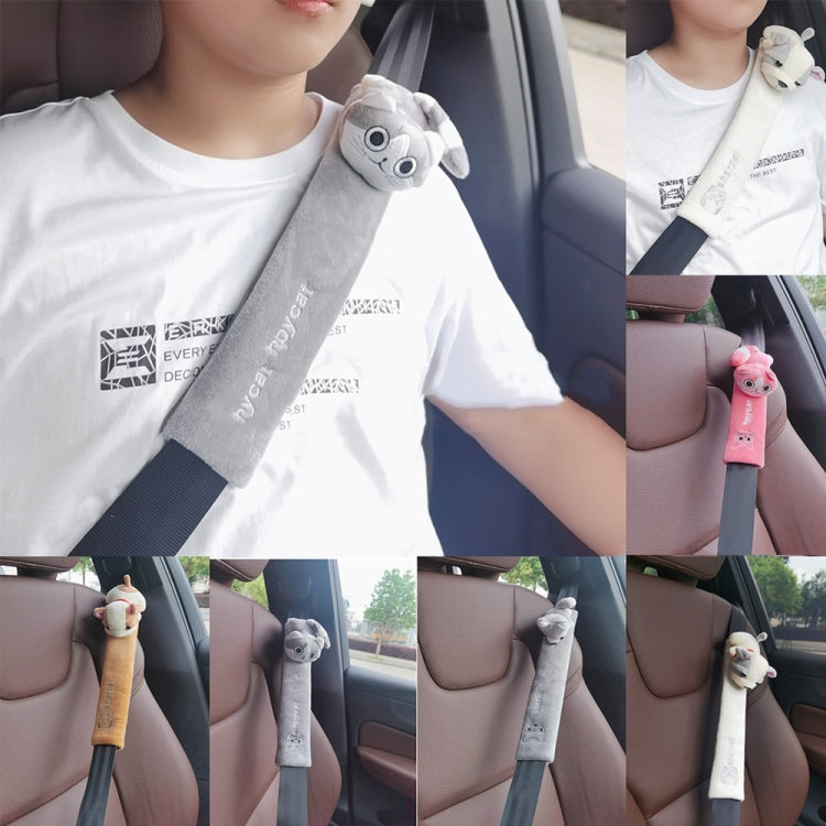 002 Cute Cartoon Thicked Seat Belt Anti-Strangled Protective Cushion, Length: 23cm (Gray Fox) - Seat Belts & Padding by PMC TechLife | Online Shopping South Africa | PMC TechLife | Buy Now Pay Later Mobicred