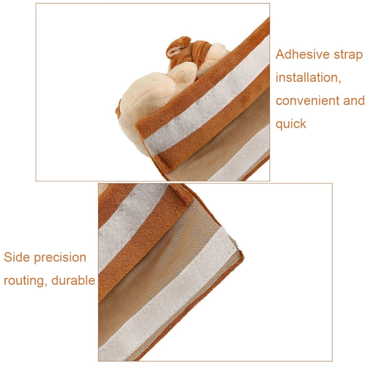 002 Cute Cartoon Thicked Seat Belt Anti-Strangled Protective Cushion, Length: 23cm (Gray Fox) - Seat Belts & Padding by PMC TechLife | Online Shopping South Africa | PMC TechLife | Buy Now Pay Later Mobicred