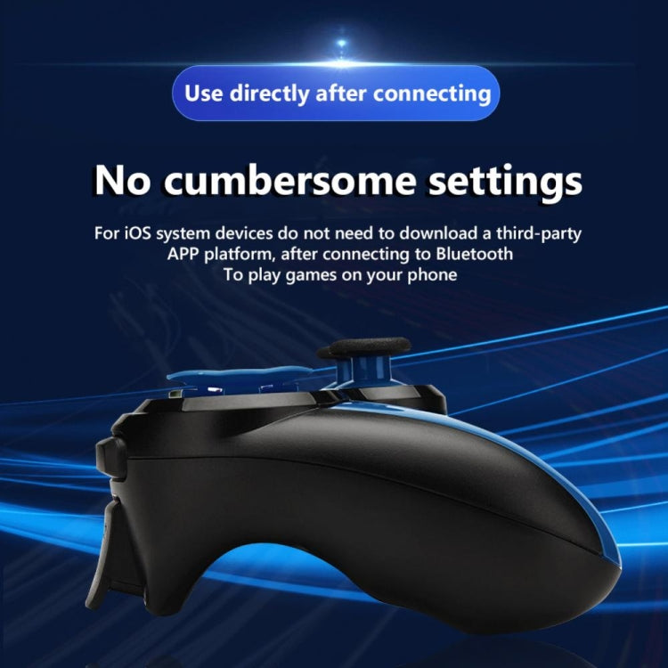 VR SHINECON S9 For Android/iOS Phones Wireless Bluetooth Direct Play Game Handle With Holder(Blue Black) - free shipping - PMC TechLife - Order now!