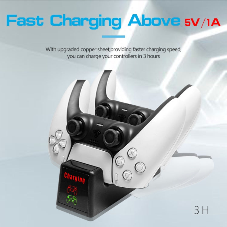 For PS5 SYP-1018 Gamepad Charging Bracket Dual Dock Charger with LED Indicator - Charger & Power by PMC TechLife | Online Shopping South Africa | PMC TechLife
