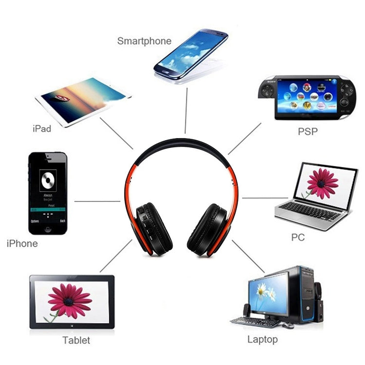 LPT660 Bluetooth Wireless Headset HIFI Stereo Sports Headphones(Black+Pink) - Headset & Headphone by PMC TechLife | Online Shopping South Africa | PMC TechLife