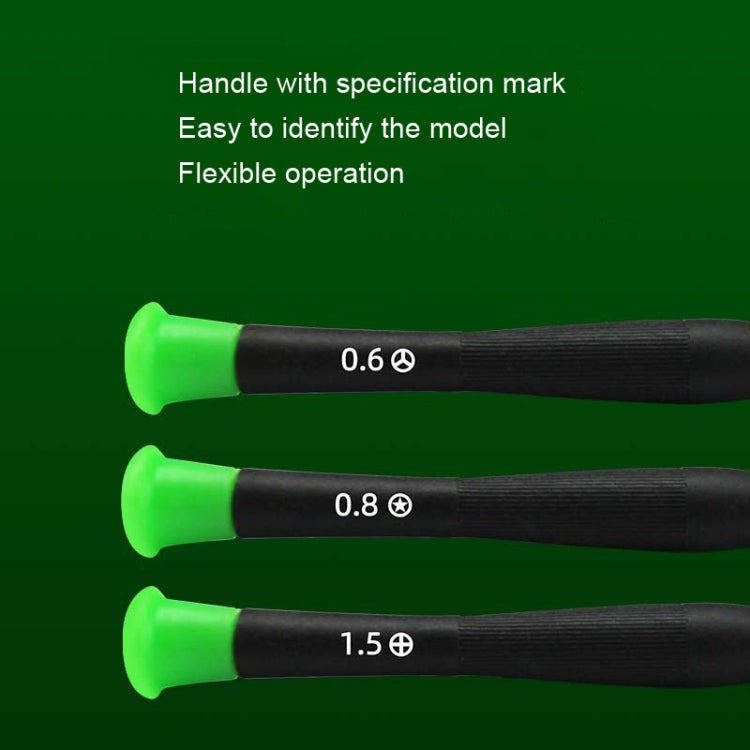 30pcs Color Hat Screw Batch Digital Mobile Phone Clock Maintenance Tool, Series: 0.6 Y Shape - free shipping - PMC TechLife - Order now!