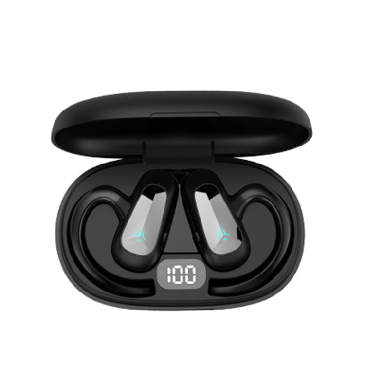 Bone Conduction Concepts Digital Display Stereo Bluetooth Earphones, Style: Dual Ears With Charging Warehouse(Black) - Bluetooth Earphone by PMC TechLife | Online Shopping South Africa | PMC TechLife