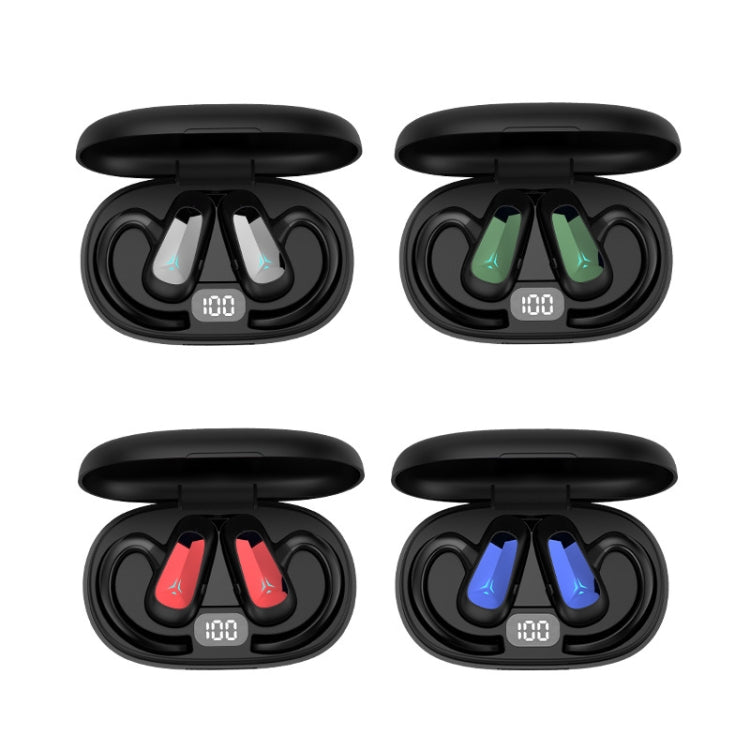 Bone Conduction Concepts Digital Display Stereo Bluetooth Earphones, Style: Dual Ears With Charging Warehouse(Black) - Bluetooth Earphone by PMC TechLife | Online Shopping South Africa | PMC TechLife