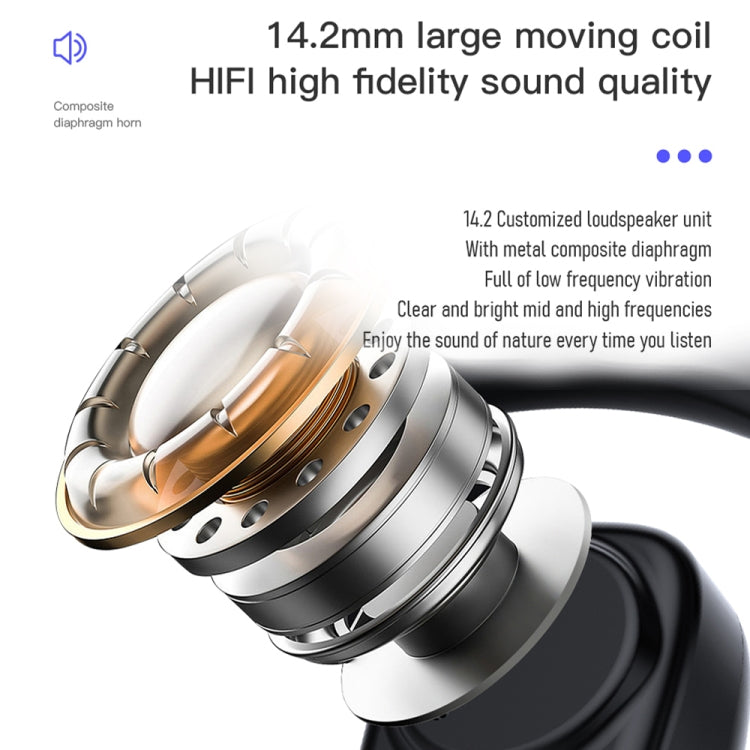 Bone Conduction Concepts Digital Display Stereo Bluetooth Earphones, Style: Dual Ears With Charging Warehouse(Red) - Bluetooth Earphone by PMC TechLife | Online Shopping South Africa | PMC TechLife