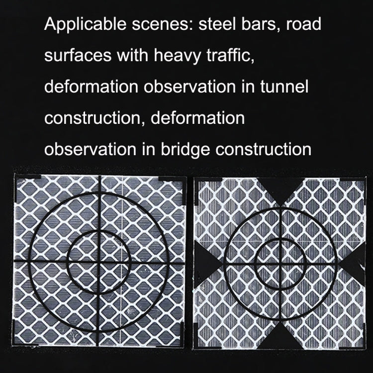 FP001 Diamond Tunnel Mapping Reflective Sticker Monitoring Measurement Point Sticker, Size: 60x60mm With Triangle - free shipping - PMC TechLife - Order now!