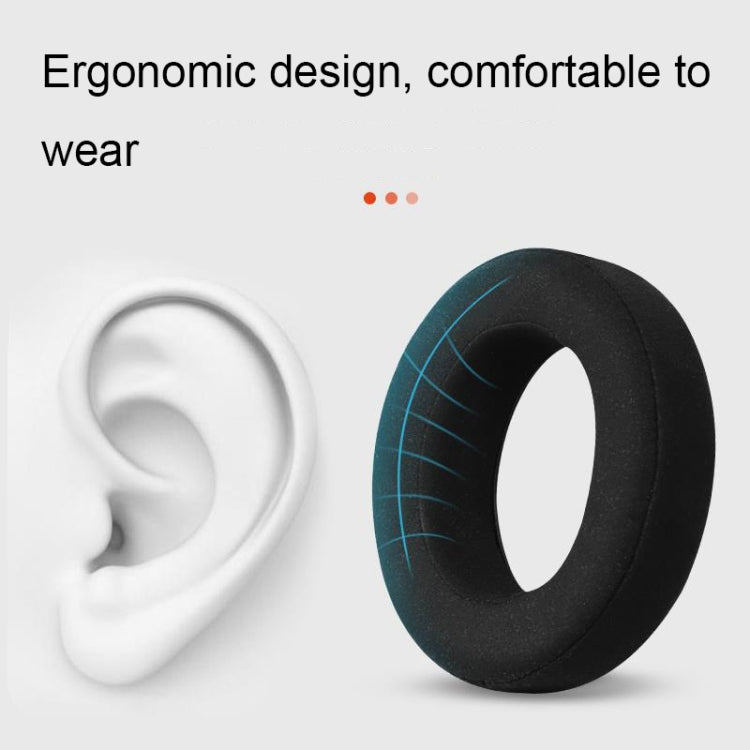 For Focal Clear MG Pro 1pair Leather Breathable and Comfortable Headset Cover, Color: Fiber Black Gray - Earmuff & Pad by PMC TechLife | Online Shopping South Africa | PMC TechLife