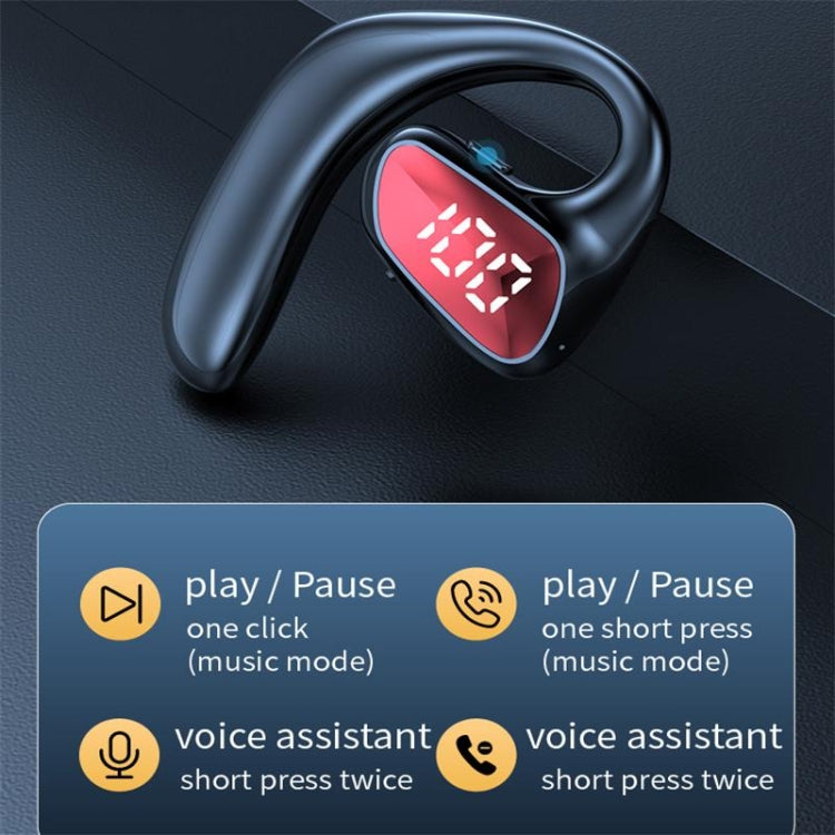 M-K8 Bluetooth Headset Ear Hanging Business Model Air Conduction Earphone(Blue) - Bluetooth Earphone by PMC TechLife | Online Shopping South Africa | PMC TechLife