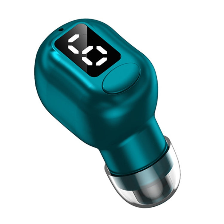 M5 Digital Display Bluetooth Headset Mini In-ear Invisible Headphones(Green) - Bluetooth Earphone by PMC TechLife | Online Shopping South Africa | PMC TechLife
