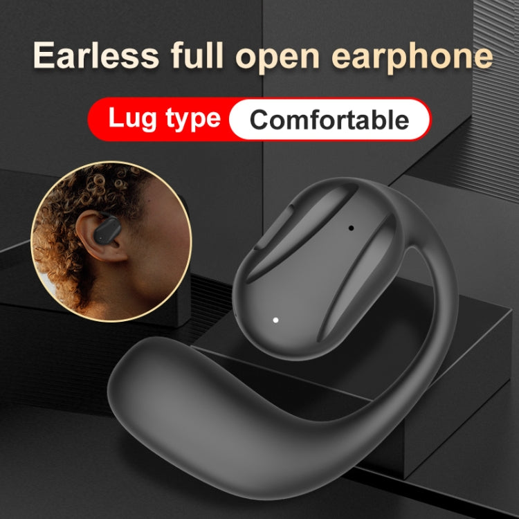 YJ77 Bluetooth 5.2 Ear-mounted OWS Bone Conduction Headset(Left Ear Black) - Bluetooth Earphone by PMC TechLife | Online Shopping South Africa | PMC TechLife