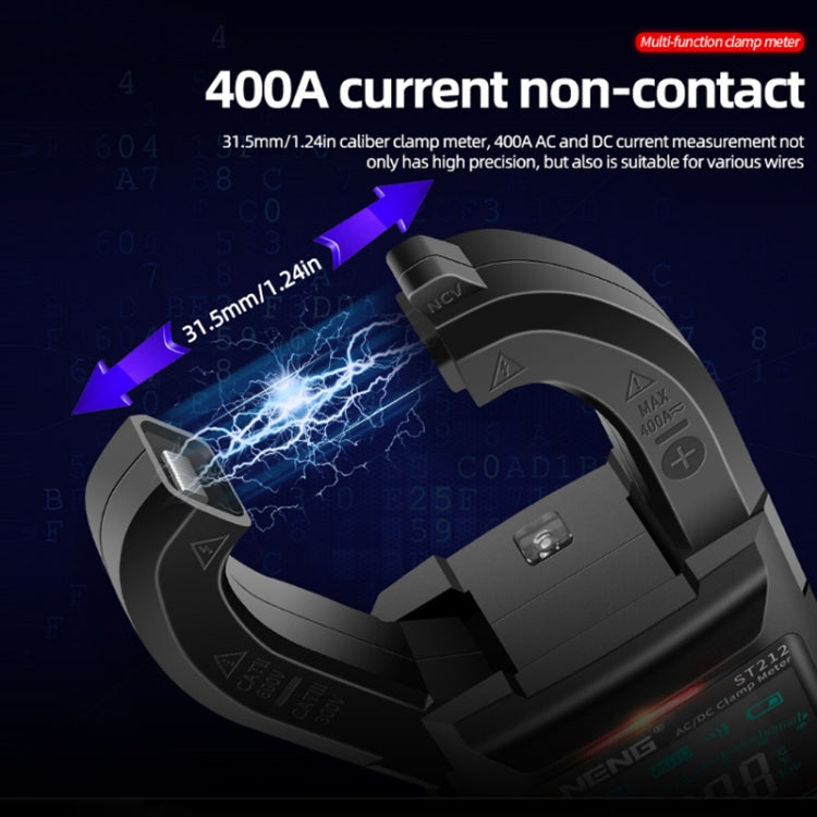 ANENG Large Screen Multi-Function Clamp Fully Automatic Smart Multimeter, Specification: ST211 Red - Digital Multimeter by ANENG | Online Shopping South Africa | PMC TechLife | Buy Now Pay Later Mobicred