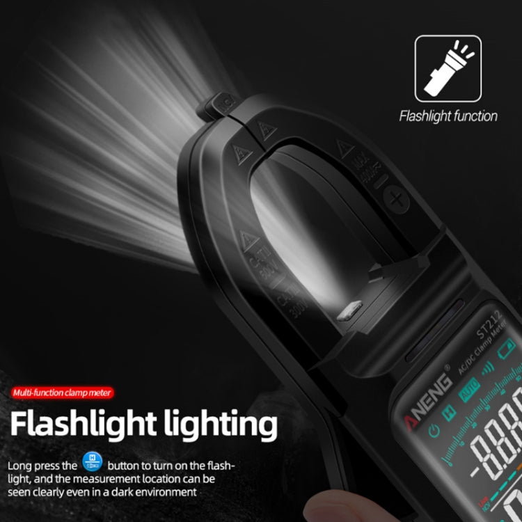 ANENG Large Screen Multi-Function Clamp Fully Automatic Smart Multimeter, Specification: ST212 Black DC Current - free shipping - PMC TechLife - Order now!