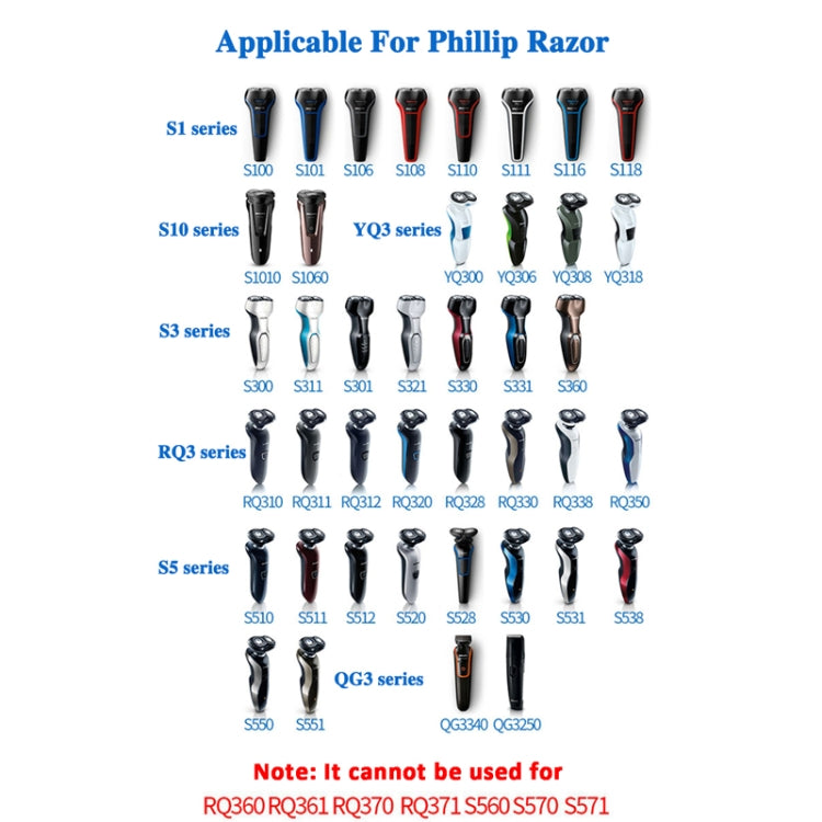 2pcs A00390 4.3V Shaver Adapter Charger for PHILIPS RQ310 RQ312 RQ311 RQ338 RQ331 S510 S511,US Plug - free shipping - PMC TechLife - Order now!