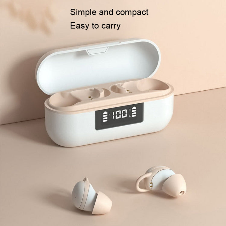 X999 Mini Wireless Noise Reduction With Digital Display Charging Bin Bluetooth Earphone(White) - Bluetooth Earphone by PMC TechLife | Online Shopping South Africa | PMC TechLife