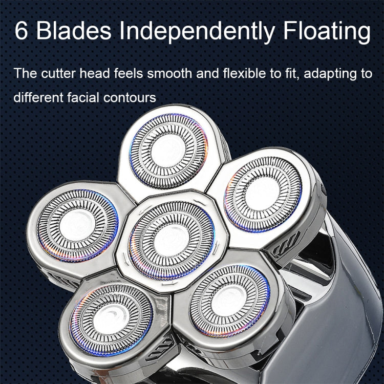 VGR V-395 2 in 1 Six-blades Intelligent Digital Display Electric Shaver - free shipping - PMC TechLife - Order now!