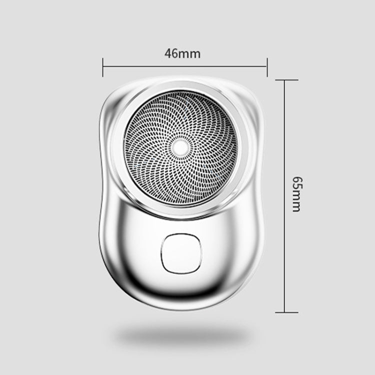 Electric Mini Shaver USB Rechargeable Waterproof Portable Razor(Silver) - free shipping - PMC TechLife - Order now!