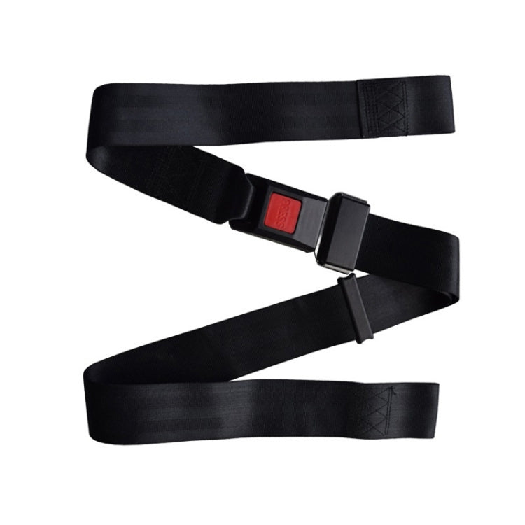 2pcs B7 Free Installation Motorcycle / Stretcher / Electric Wheelchair Seat Belt(Black) - Seat Belts & Padding by PMC TechLife | Online Shopping South Africa | PMC TechLife