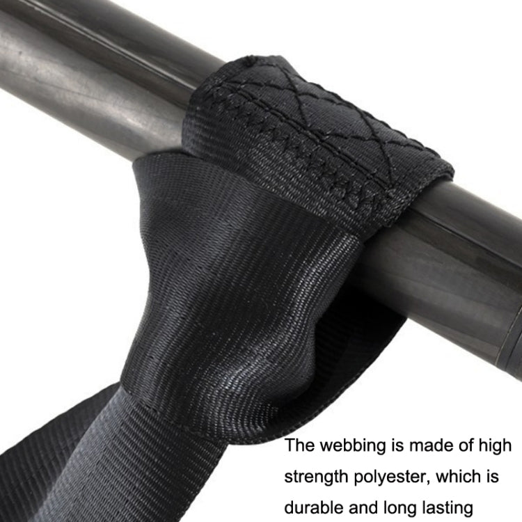 2pcs B7 Free Installation Motorcycle / Stretcher / Electric Wheelchair Seat Belt(Black) - Seat Belts & Padding by PMC TechLife | Online Shopping South Africa | PMC TechLife