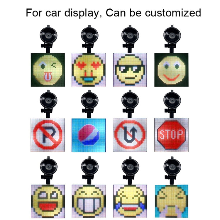 P4-32x32 RGB Full Color Emoji Picture LED Car Display Wireless Transmission Wifi Custom - Car Monitor by PMC TechLife | Online Shopping South Africa | PMC TechLife