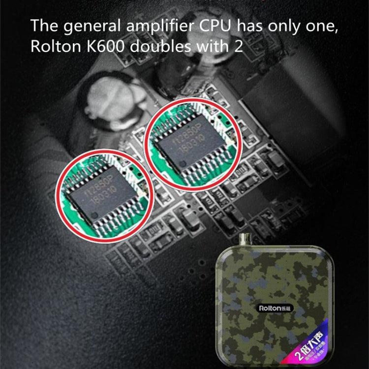 Rolton K600 7.4V Bluetooth Audio Speaker Megaphone Voice Amplifier Without Transmitter(Green) - free shipping - PMC TechLife - Order now!