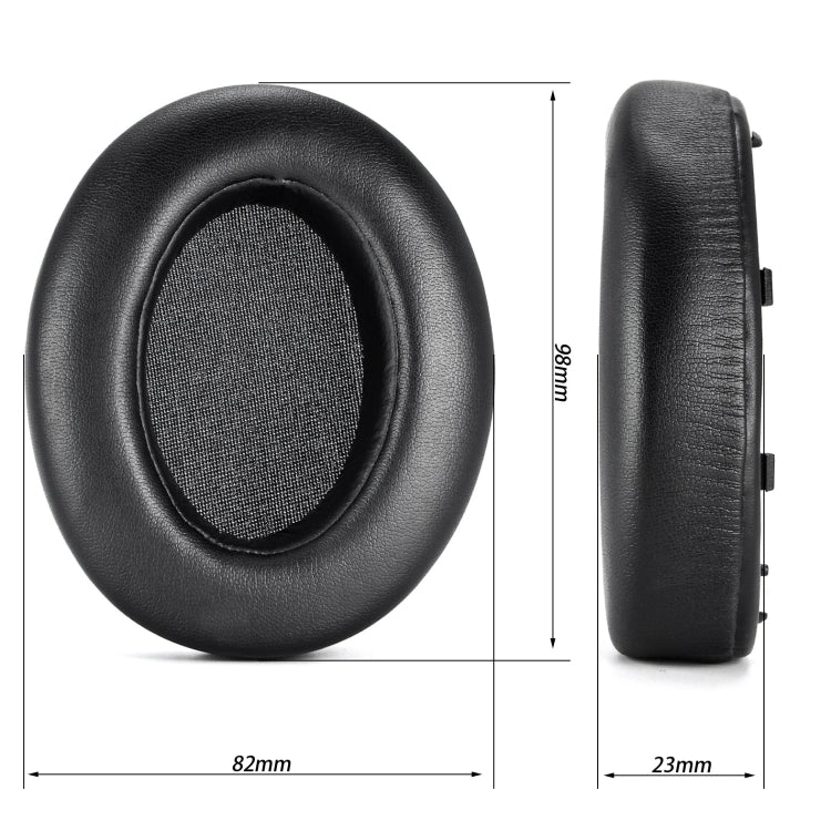For Sony WH-XB910N XB910N 2pcs Headset Earmuffs Sponge Cover(Black) - Earmuff & Pad by PMC TechLife | Online Shopping South Africa | PMC TechLife