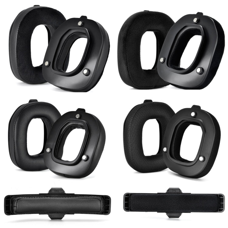 For Logitech Astro A50 Gen4 Headset Replacement Accessory ,Spec: 2pcs Protein Leather Earmuffs - Earmuff & Pad by PMC TechLife | Online Shopping South Africa | PMC TechLife