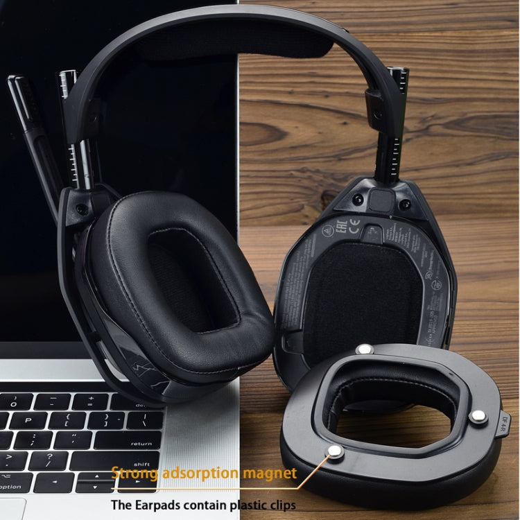 For Logitech Astro A50 Gen4 Headset Replacement Accessory ,Spec: 2pcs Leather+Velvet Earmuffs - Earmuff & Pad by PMC TechLife | Online Shopping South Africa | PMC TechLife