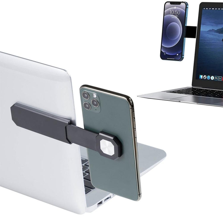 Laptop Telescopic Magnetic Phone Holder Expansion Phone Stand Car Screen Side Phone Mount(White) - Hand-Sticking Bracket by PMC TechLife | Online Shopping South Africa | PMC TechLife