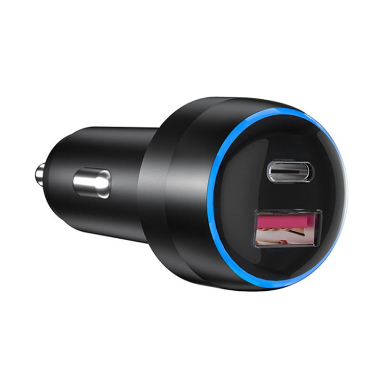 IBD355-1UC 18W+45W Smart Car Charger Dual-port Metal Phone Fast Charger(QC3.0+PD 3.0) - Car Charger by PMC TechLife | Online Shopping South Africa | PMC TechLife