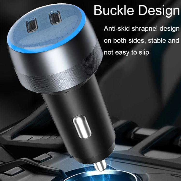 IBD355-2C PD20W+PD20W Smart Car Mobile Phone Charger(Pink) - Car Charger by PMC TechLife | Online Shopping South Africa | PMC TechLife