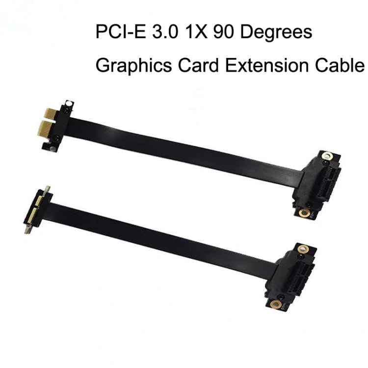 PCI-E 3.0 1X 90 Degrees Graphics Card / Wireless Network Card Extension Cable, Cable Length: 50cm - PCIE Cable by PMC TechLife | Online Shopping South Africa | PMC TechLife | Buy Now Pay Later Mobicred