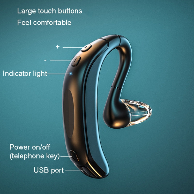 M-800 Left and Right Rotation Business Stereo Bluetooth Earphone(Blue) - Bluetooth Earphone by PMC TechLife | Online Shopping South Africa | PMC TechLife