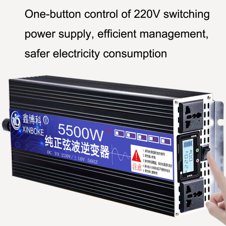 XINBOKE High Power Household Car Sine Wave Inverter 12V 5500W To 220V 2500W(LCD Display) - free shipping - PMC TechLife - Order now!