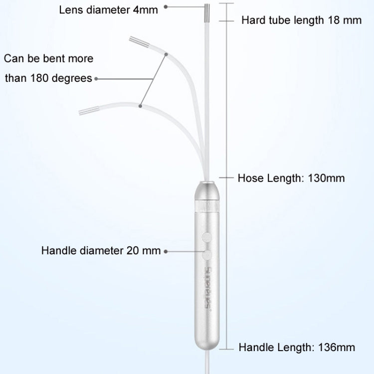 Supereyes Y001+ 4mm Focusable Tube Nasal Throat Oral Electronic Endoscope - free shipping - PMC TechLife - Order now!