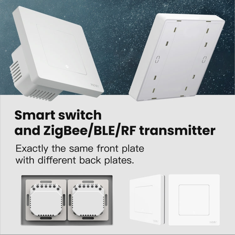 Tuya ZigBee Smart Single-fire Zero-fire Sharing Timing Voice Wall Switch EU Plug, Style: 1 Way (Gray) - Smart Switch by PMC TechLife | Online Shopping South Africa | PMC TechLife