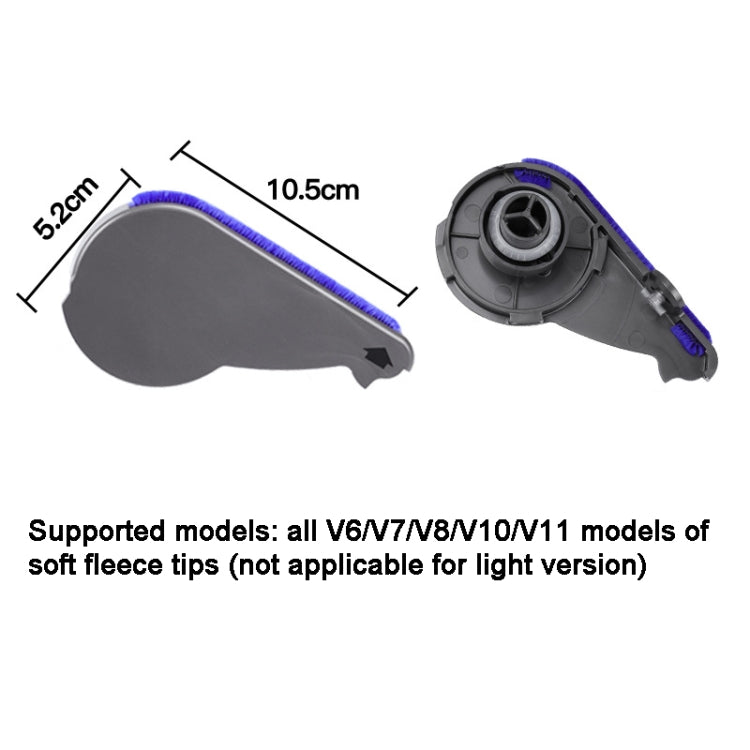 For Dyson V7 V8 V10 V11 V15  Vacuum Cleaner Soft Velvet Suction Head Side Cover - free shipping - PMC TechLife - Order now!