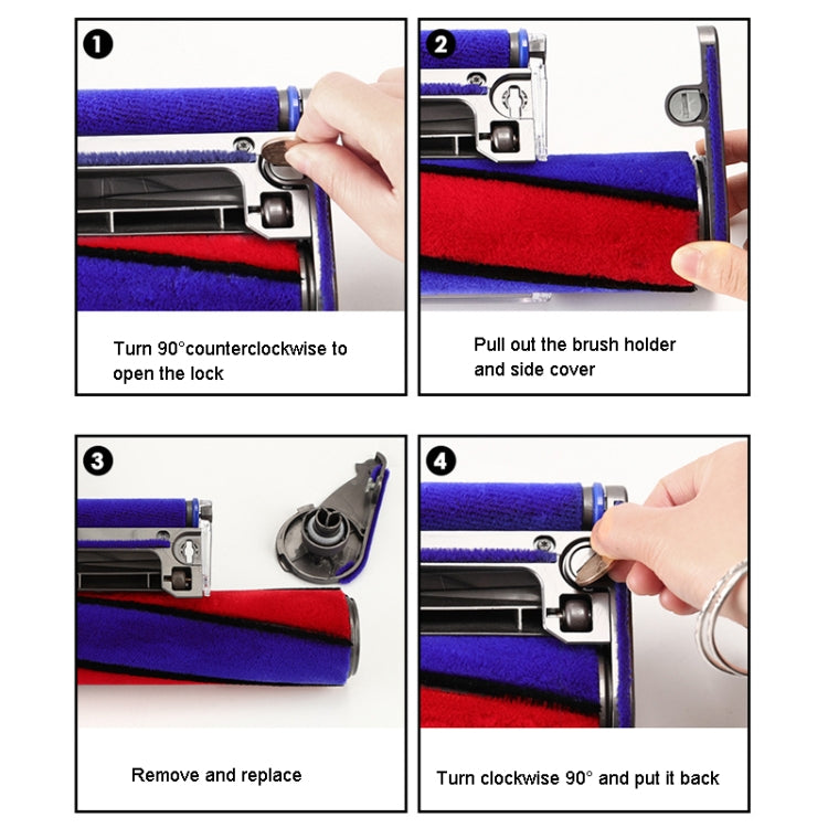 For Dyson V7 V8 V10 V11 V15  Vacuum Cleaner Soft Velvet Suction Head Side Cover - free shipping - PMC TechLife - Order now!