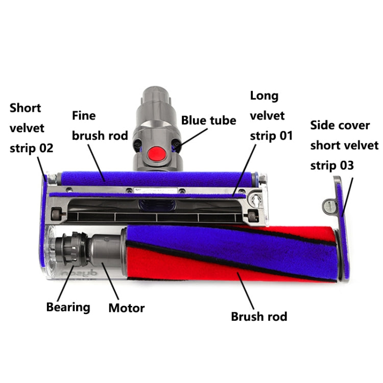 For Dyson V6-V11 Brush Bar Vacuum Cleaner Soft Roller Head Parts - free shipping - PMC TechLife - Order now!