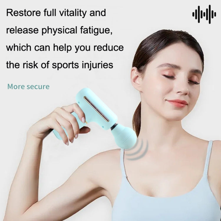 ZD8889 Mini Fascia Device Muscle Relaxation Massage Stick Handheld Vibration Portable Massager Gun(Blue) - free shipping - PMC TechLife - Order now!